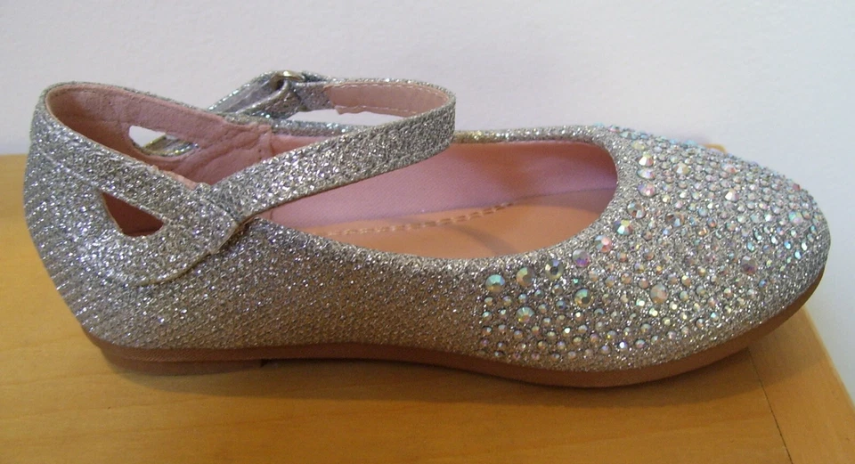 Link Sabina-1KA Plata Estrás Mary Jane Navidad Zapatos de Vestir 4 5 6 7 8 Foto 3 de 4