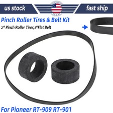 For Pioneer RT-909 RT-901 Pinch Roller Tires  Replacement Belt Kit Reel To Reel