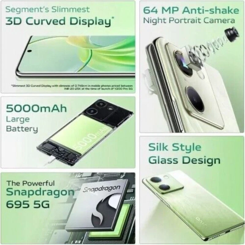 Vivo Y200 Pro 5G 6.78"AMOLED 8/128GB 64MP VERSIÓN GLOBAL 5000mAh Por FedEx Foto 4 de 4