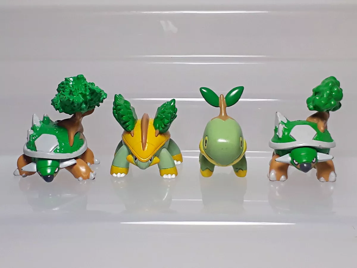 Torterra Grotle Turtwig Pokemon Monster Collection Figure Set Tomy G04 1.3 1.5in