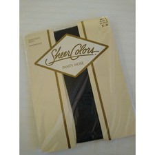 Kmart Size A Off Black Vintage Pantyhose   Hosiery Sandalfoot