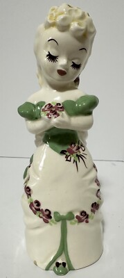 Vintage California Pottery DEE LEE Hollywood Bride Flower Girl Lady Vase Planter