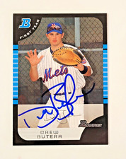 DREW BUTERA Signed 2005 Bowman First Year #BDP44 New York Mets Card Autograph