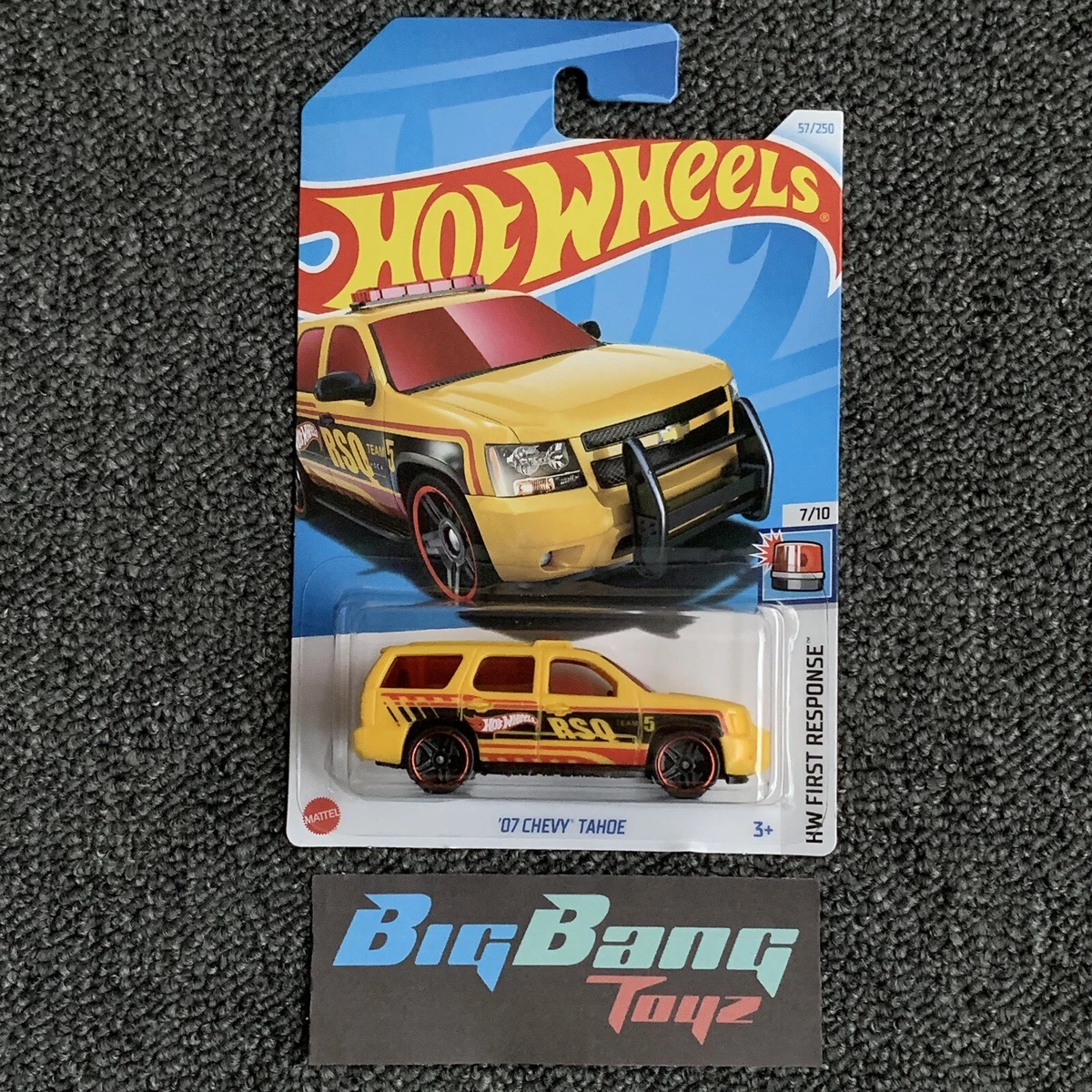 Hot Wheels 07 Chevy Tahoe Yellow 57 Mainline 2024 Case C In