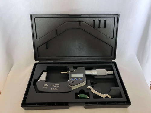 Mitutoyo Micrometer 1-2" 293-341 Ratchet Stop IP65 Coolant Proof 