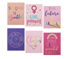 NWT-Paper Junkie 12-Pack Feminism Empowerment Pocket Folders