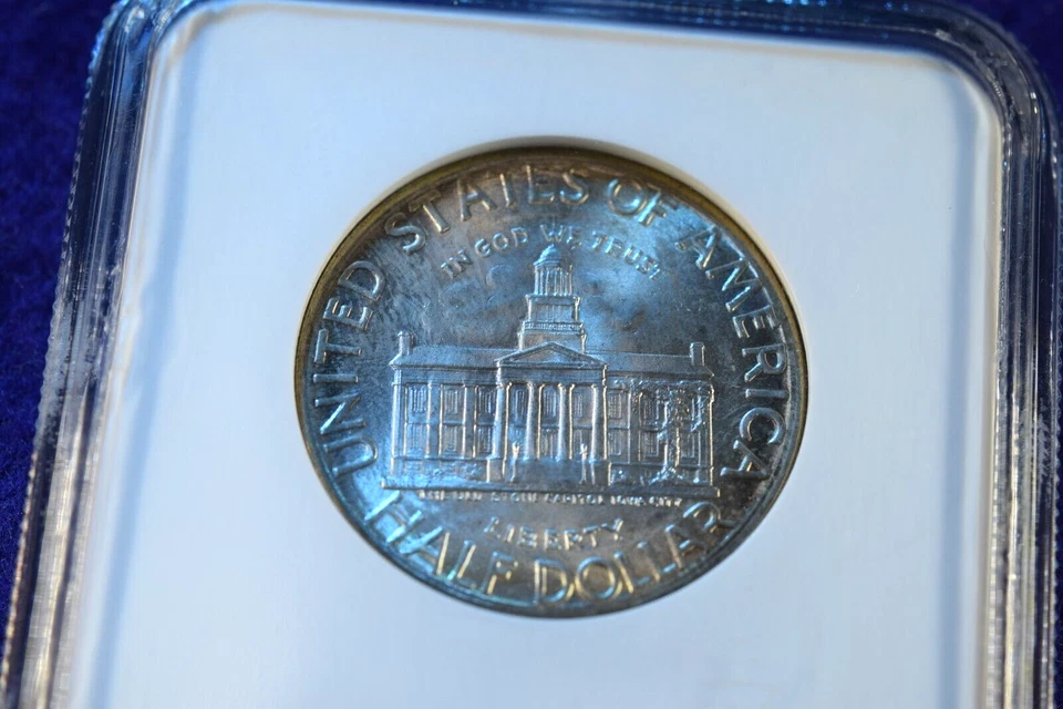 1946 IOWA COMMEMORATIVE HALF DOLLAR NGC CERTIFIED MS--67 GREAT HALF #23 - Image 4 of 4