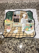 Certified International Dinner is Served 11 Pasta Serving Plate . Chef And Goose