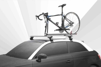 Portabici da tetto per barre portatutto bici da corsa in alluminio - Main Image