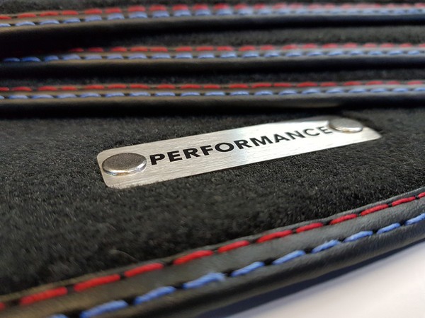 Performance FußMatten FüR BMW 3Er E30 Cabrio Beste QualitäT Velours Logo-image