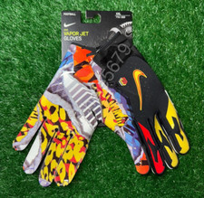 Nike NFL OBJ PE Vapor Jet 6.0 Football Gloves Black What The Multicolor Size 2XL