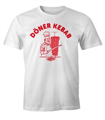 Döner Shirt Herren Kebab Dönerspieß Fun T-Shirt Moonworks 
