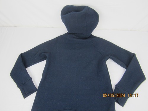 Mono B Women's Waffle Knit Full Zip Hoodie Blue Size S - Picture 11 of 15