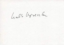 Walter Kappacher autograph, Austrian WRITER, signed card