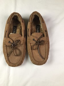 clarks mens velcro slippers