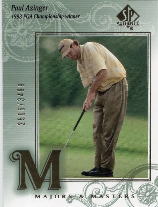 2002 SP Authentic Majors and Masters #133 Paul Azinger 2506/3499.