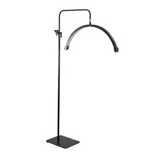 Luna Floor Lamp Half Moon Manicure Nail Table LED Light, Black