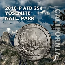 2010-P America The Beautiful 25c / Yosemite CA / Uncirculated / AMAZING DESIGN!