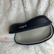 VOGUE BLACK ZIPPER EYE GLASS HARD/SOFT CASE