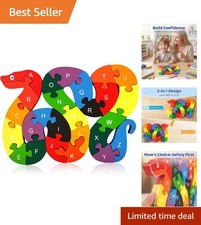 Wooden Alphabet Numbers Puzzle