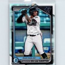 2024 Bowman Draft - Deyvison De Los Santos BDC-134 - Refractor - Miami Marlins