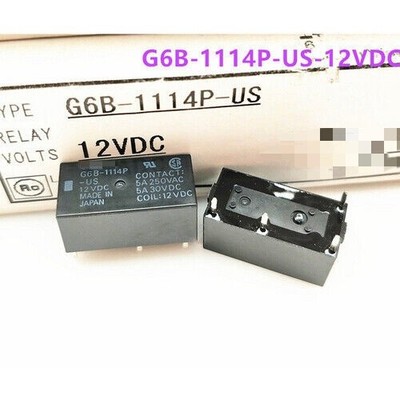 2pcs  G6B-1114P-US-12VDC Power Relay 4Pins 5A 250VAC *yt