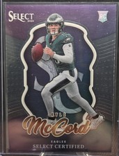 2025 Panini Select Certified Rookies Kyle McCord RC Rookie #14 Eagles