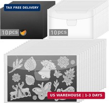 20pcs Magnetic Sheets for Dies Storage, with Rubber Magnet Sheet, Die Cut Storag