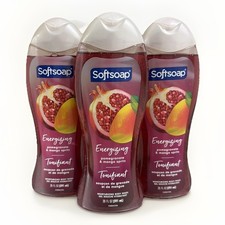 3 Pack: Softsoap Energizing Body Wash, Pomegranate  Mango Spritz, 20 oz