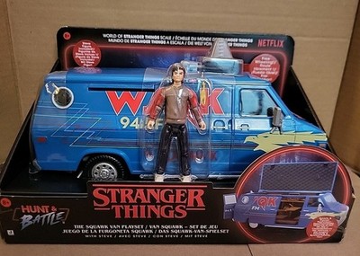 NEW 2025 Stranger Things Season 5 WSQK The Squawk Van Playset + Steve Figure