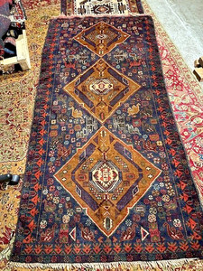 Vintage Tribal rug 81" x 41"