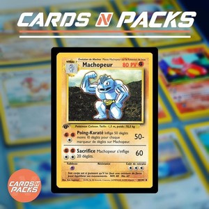 Carte Pokemon Machopeur 34/102 Set de Base Edition 1 NM-Mint