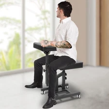 Hair Chair 180?? Adjustable Chair Multiple Use Chair with Universal Wheels