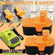 2Pack For Ryobi 18V 3.6Ah 18 Volt NI-MH Battery or Charger P100 13022 ABP1801
