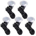 5pc Deck Garden Malls Landscape Warm White LED Lights Low Voltage Waterproof