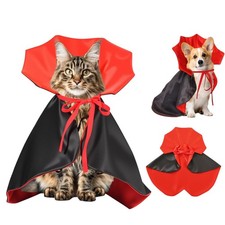Halloween Party Pet Cape Cat Vampire Costumes for Small Cats Dogs Cosplay