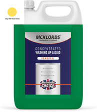 Concentrated Washing up Liquid, Green, 5 L (Pack of 1) 3.07 per litre
