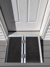 Orford Foldable Wheelchair Ramp 2ft Non-Skid, 800 LBS Capacity, Utility