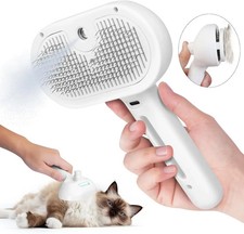 Pet Spray Grooming Brush Steam Comb Dog Cat Hair Remover Deshedding Massage Tool
