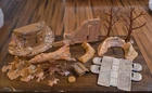 Vintage Marx WW2 Battleground Playset Terrain Fortifications Lot Of 14 Equipment