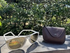 Persol Steve McQueen 24h Le Mans Centenary 714SM Ivory w/24k Gold-plated Lenses