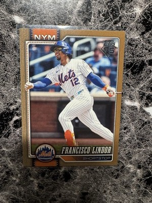 Francisco Lindor 2026 Topps - Gold #/2026 Jersey Match 0012/2026
