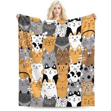 Cat Blanket, Cats Gifts for Girls Women, Cat Gift for Cats Lovers, Birthday G...