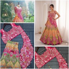 LEHENGA CHOLI INDIAN BOLLYWOOD WEDDING PARTY PAKISTANI WEAR READYMADE