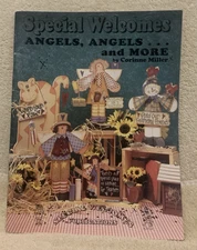 1996 Special Welcomes Pub ANGELS, ANGELS & MORE Painted Wood Craft Patterns-GUC