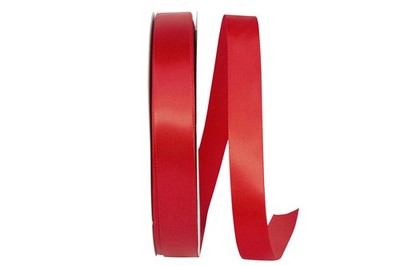 495006505C Red Double Face Satin Decor Craft Ribbon 7/8 Inch x 100 Yards