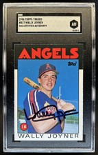 1986 Topps Traded Wally Joyner Auto Autograph Rookie RC #51T Angels SGC AUTH