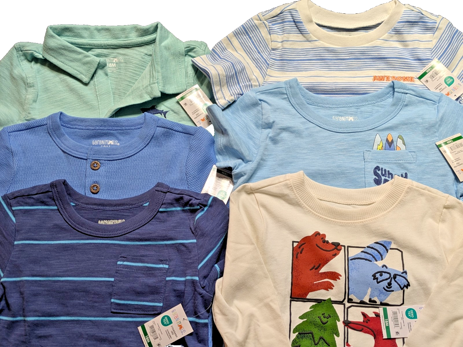 NWT Garanimals 6-Piece Baby Boy 