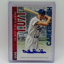 2015 Topps - Career High Autographs Duke Snider #CH-DS (AU) Dodgers HOF Auto MLB