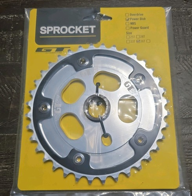 #ad GT Power Disc 36T 3 Wing Black Sprocket bmx freestyle $95.00